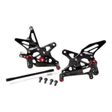 Hotbodies Racing MGP Adjustable Rearsets for Kawasaki ZX-6R